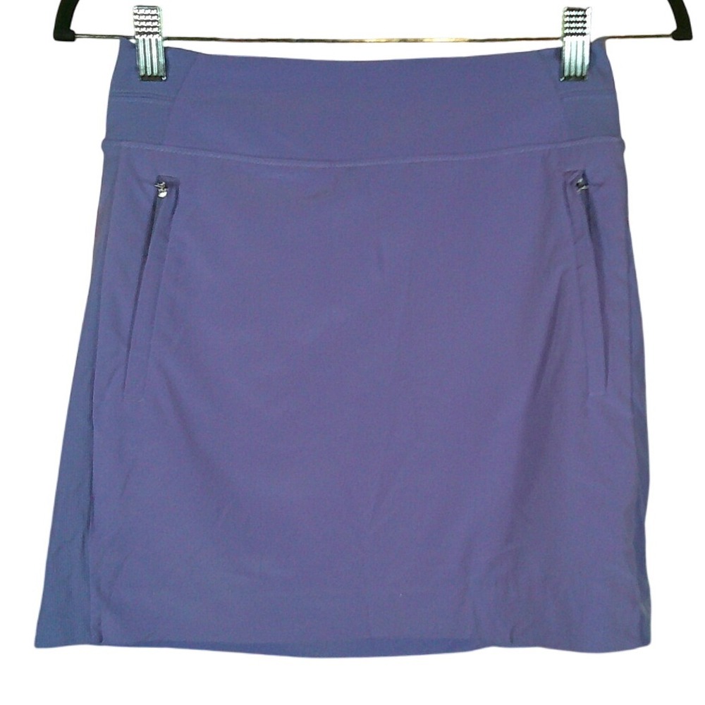 Athleta Ace Skort Purple Athletic Skirt Shorts Pockets Womens Size 0